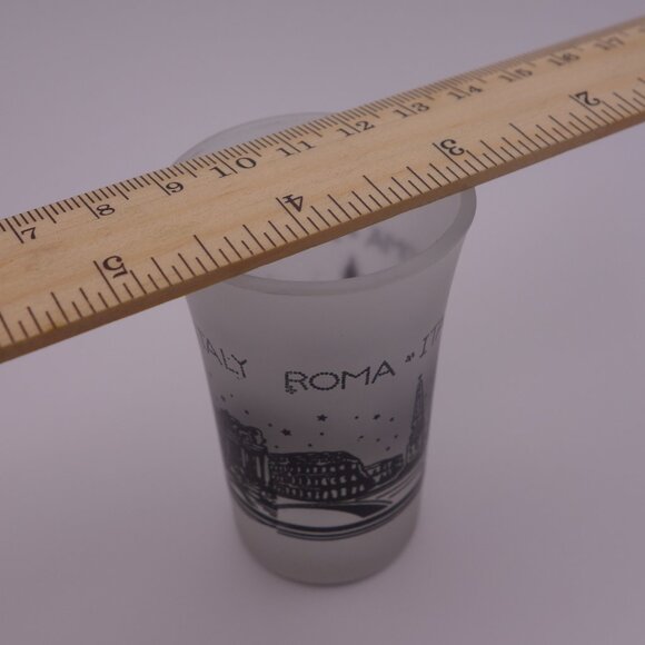 Italy Roma Wide Mouth Smoked Shot Glass - Picture 7 of 9